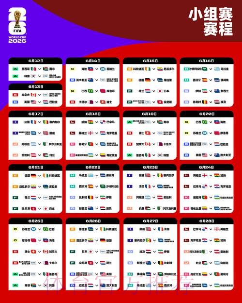 2026世界杯完整赛程完整版高清直播怎么看 2026世界杯完整赛程完整版高清直播怎么看